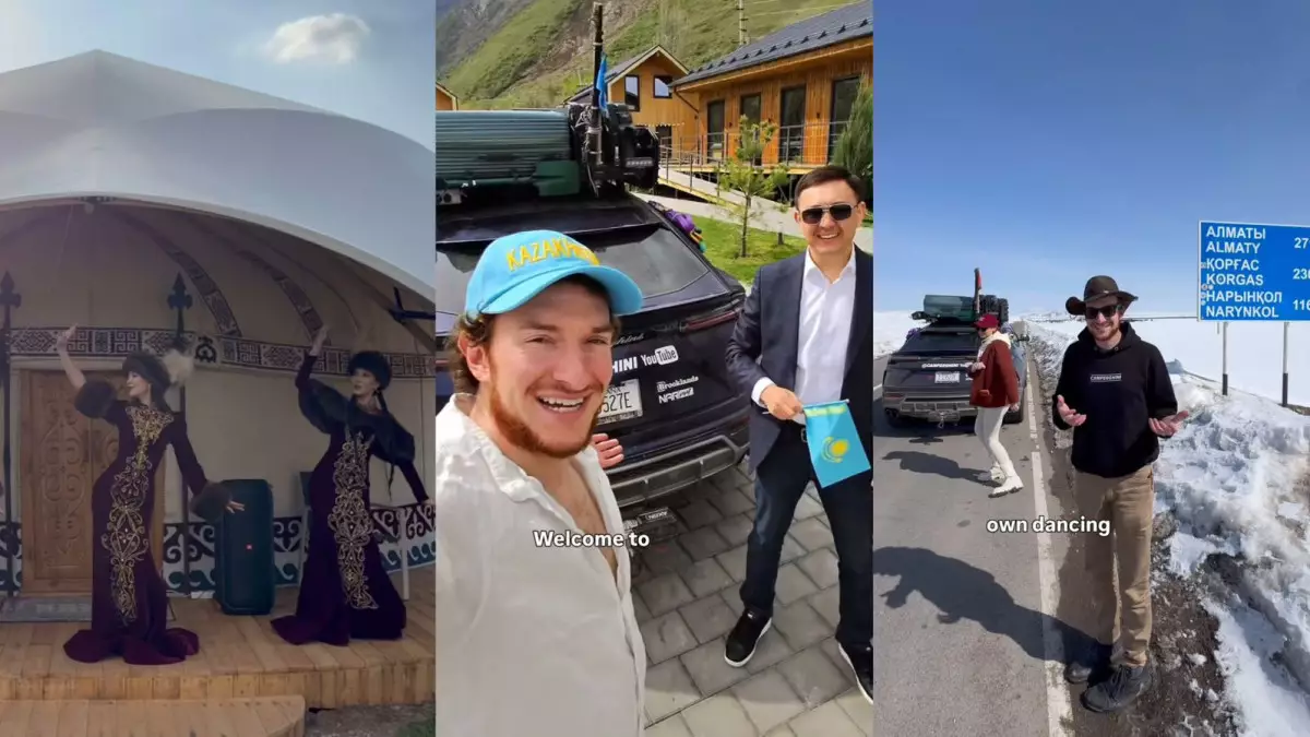 Блогер из США снял туристические маршруты Казахстана