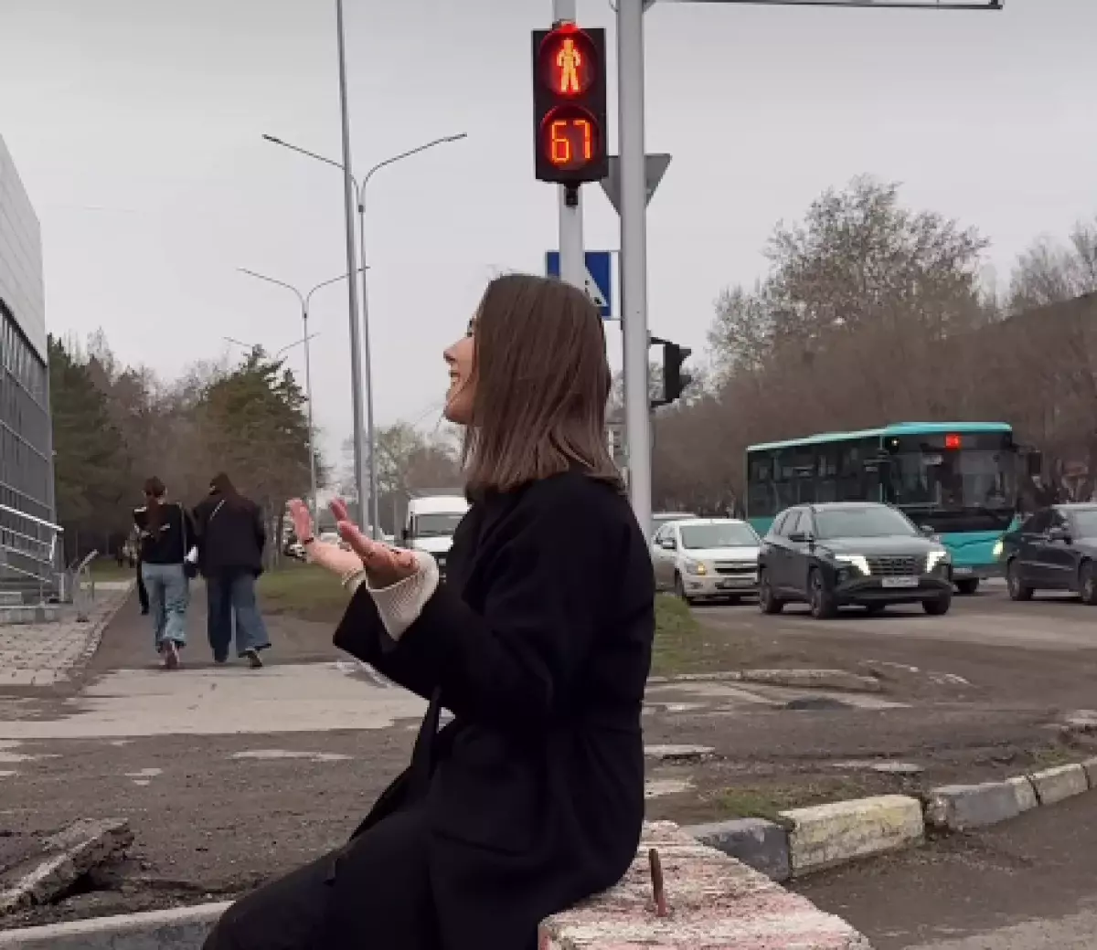 Казахстанка сняла клип на дороге и привлекла внимание знаменитостей