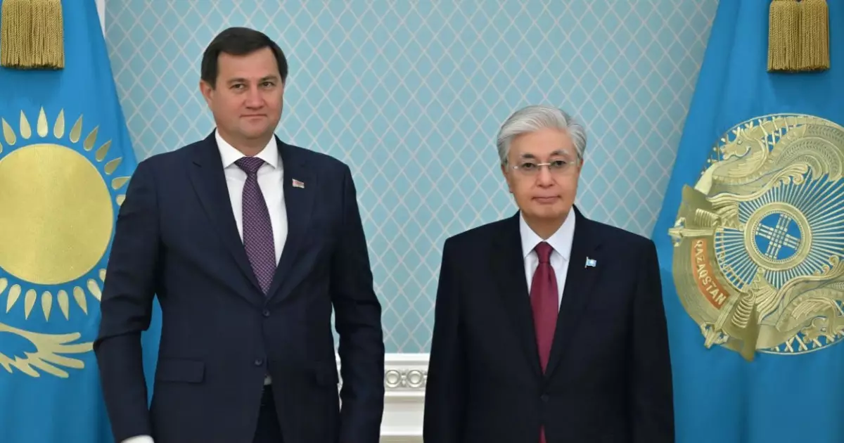   Мемлекет басшысы Беларусь сыртқы істер министрі Максим Рыженковты қабылдады   