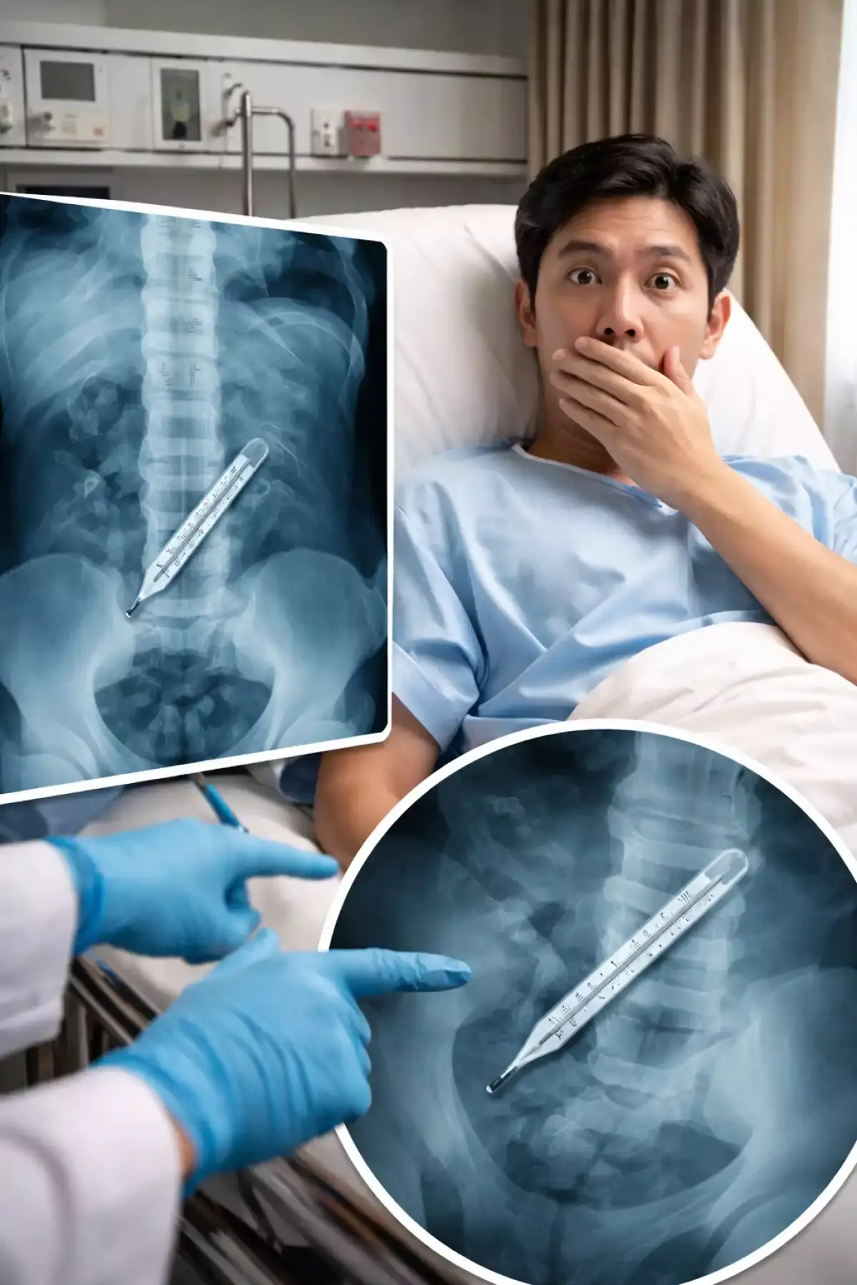 20 жыл бұрын термометр жұтқан: Қытайда ер адамның ішінен термометр табылды