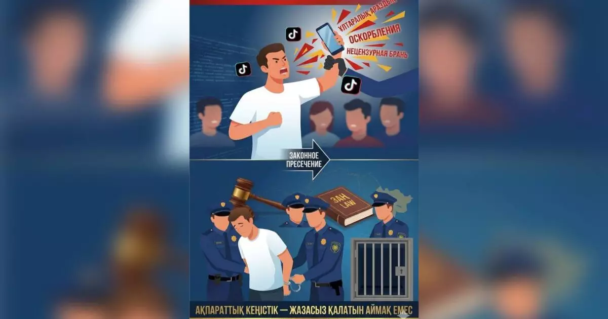  ТikTok желісінде арандатушылыққа жол берген азаматтың әрекеті тоқтатылды 
