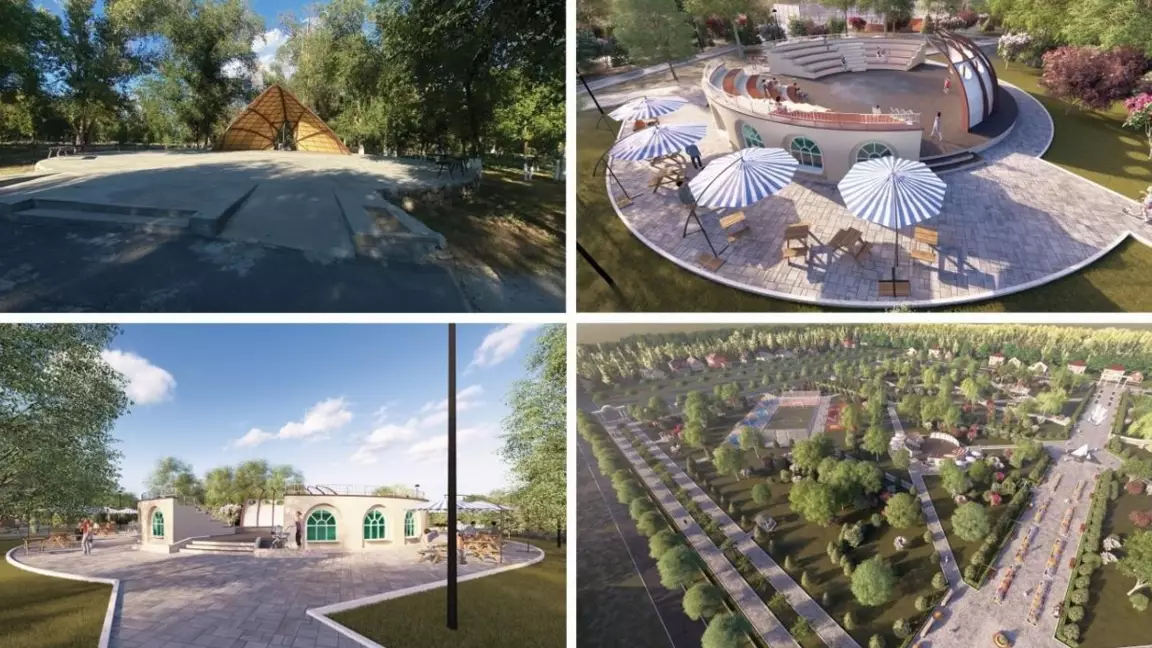 «Таза Қазақстан»: Үштөбедегі орталық саябақты жөндеу жұмыстары басталды