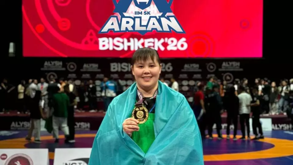 Казахстанская сотрудница СОБР выиграла золото чемпионата Азии по поясной борьбе