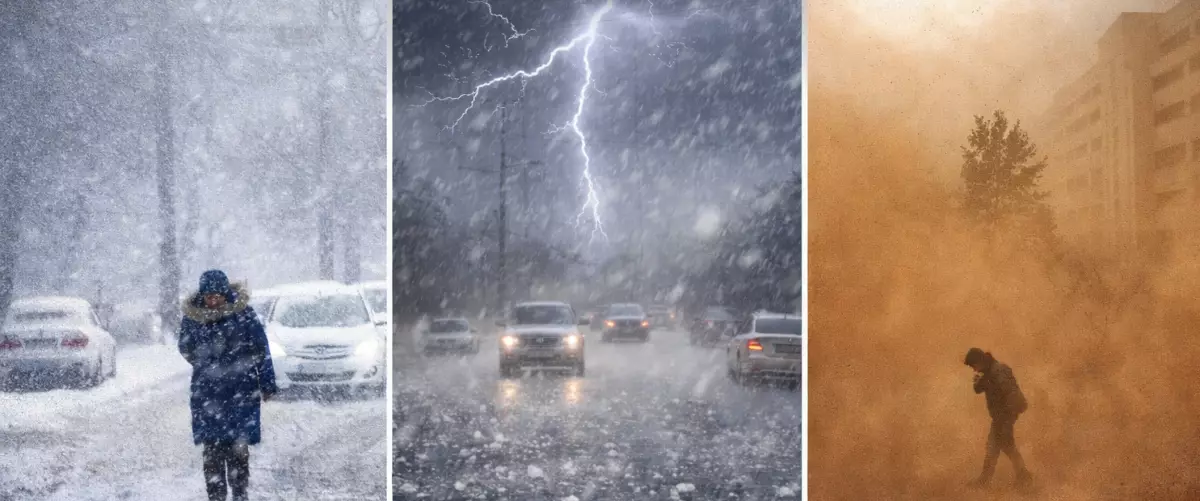  Дожди с переходом в снег и ветер 28 м/с: штормовое предупреждение объявили в 17 регионах