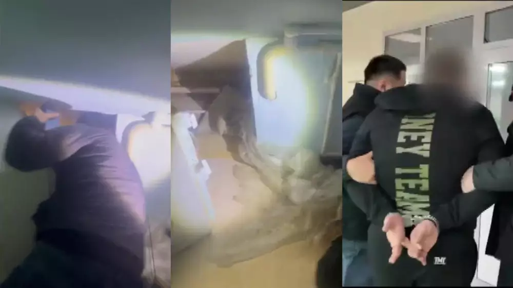 Разыскиваемого пять лет преступника нашли в необычном тайнике в Караганде: видео