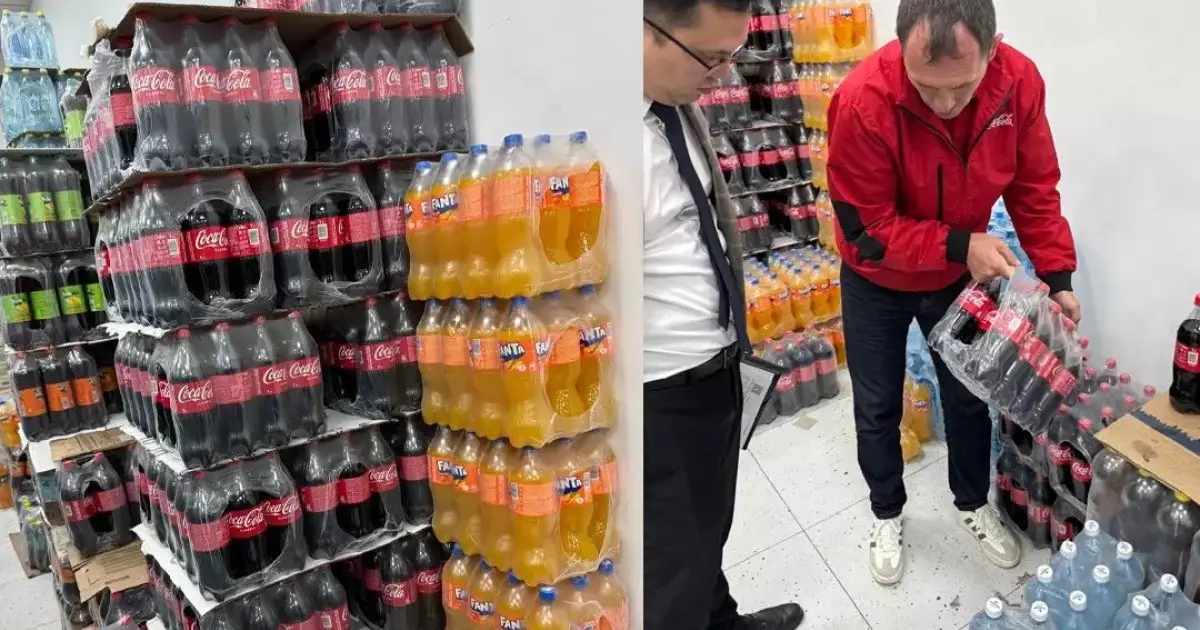  Шымкенттің саудагерлері «Coca-Cola» сусынын қолдан жасап, оны базарда тоннасымен сатқан – енді олар сотталады 