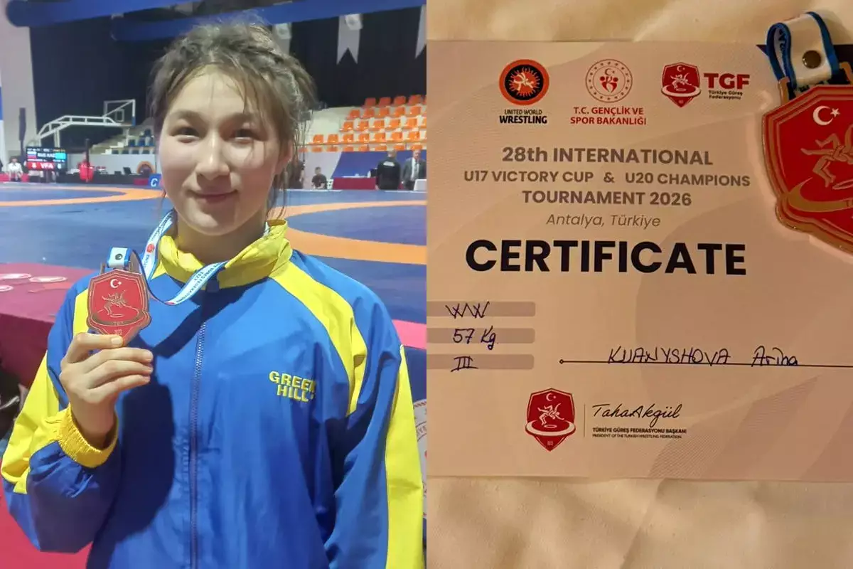 Спортсменка из Актау взяла медаль на турнире по вольной борьбе в Турции - новости на Lada.kz 16.04.2026