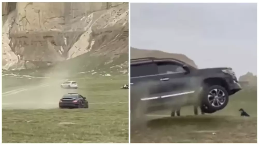 Без прав, без госномера: за дрифт в природной зоне водителя из Мангистау арестовали на 10 суток