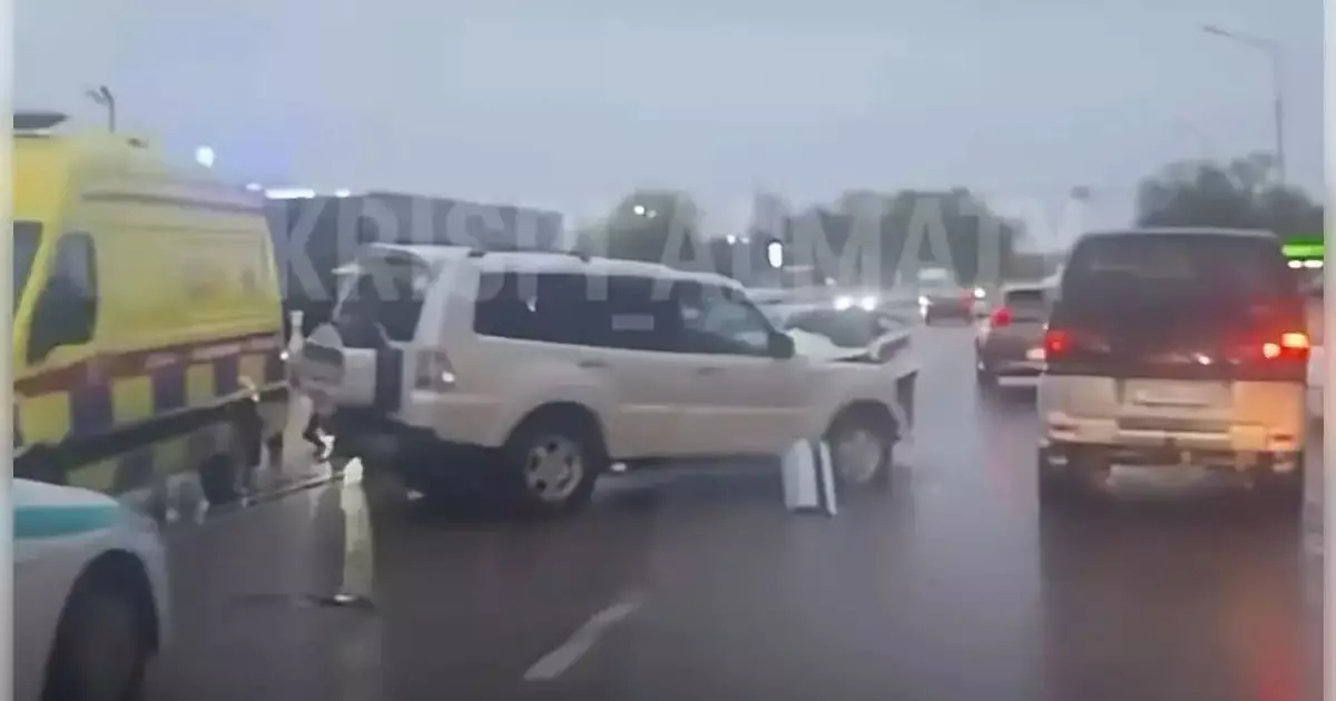  Алматы облысында 5 автокөлік соқтығысты 