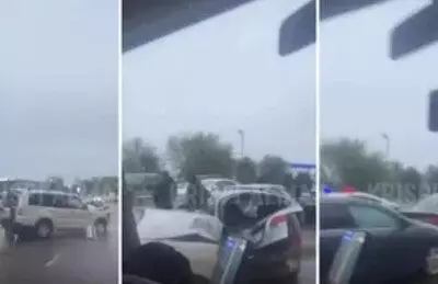 Цепная авария из пяти авто произошла под Алматы