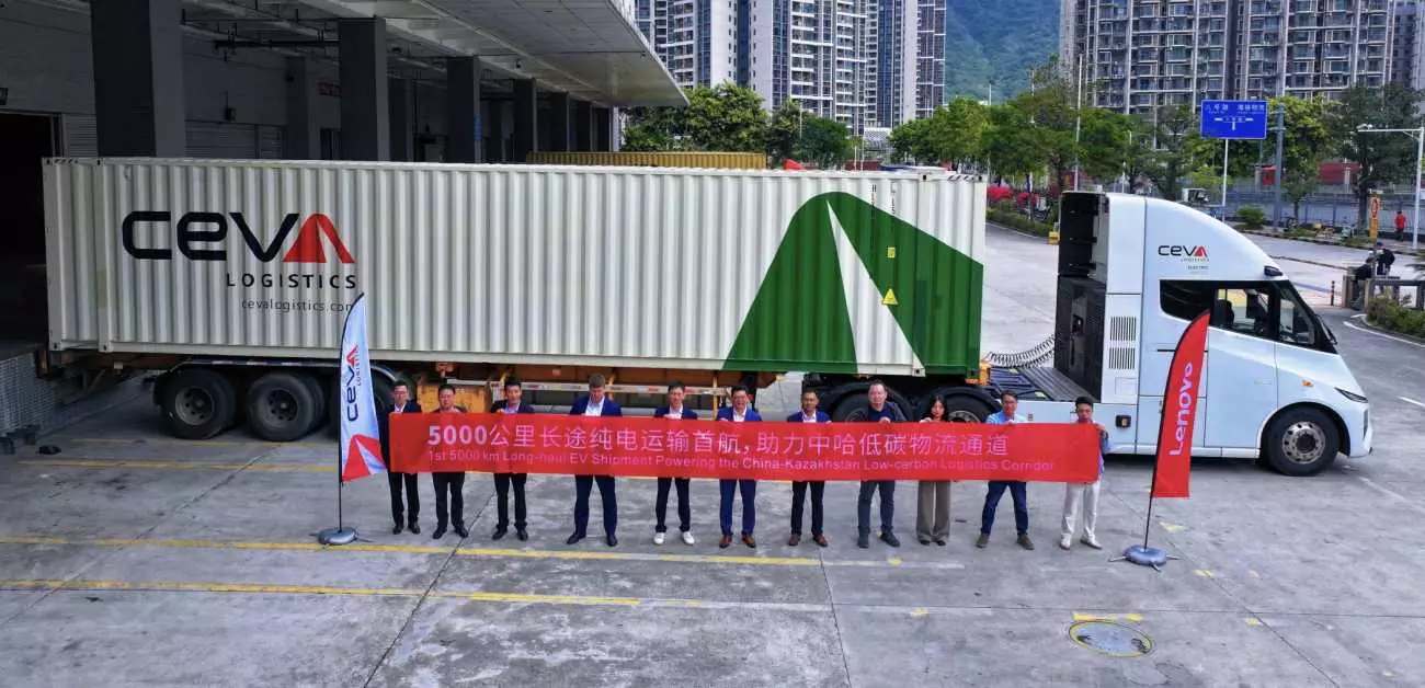 Ceva и Lenovo тестируют электрические грузовики на маршруте Китай — Казахстан