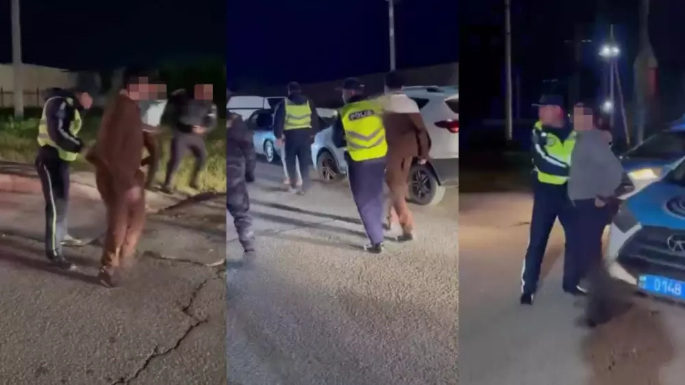 Дорожный конфликт перерос в драку в Шымкенте