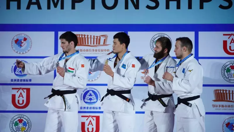 Дзюдодан Азия чемпионатында 17 сәуірде Қазақстан құрамасы үш жүлде алды