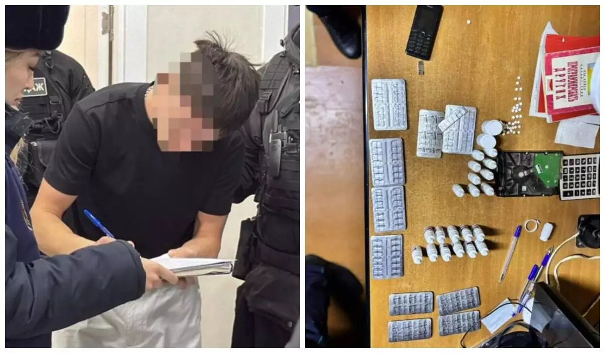 Қазақстанда дәріханалардың атын жамылып, тыйым салынған заттар сатқан қылмыстық топ ұсталды