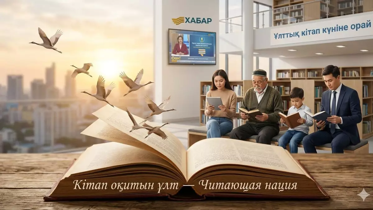 Телеканал «Хабар» и ОФ «Читающая нация» запускают масштабный медиапроект к Национальному дню книги