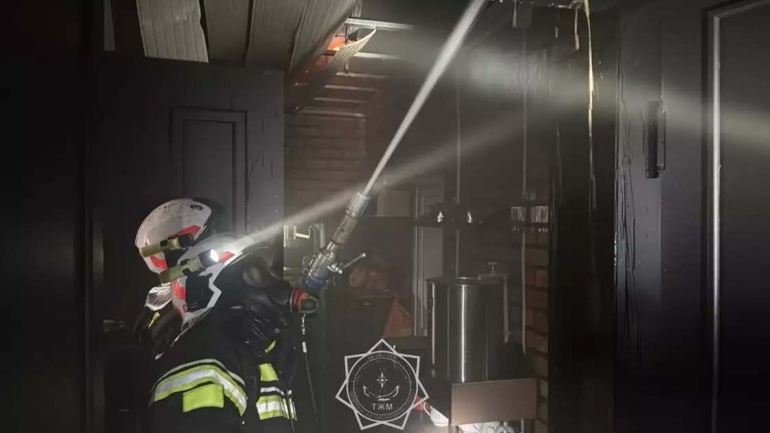 Шымкентте дәмхана өртенді