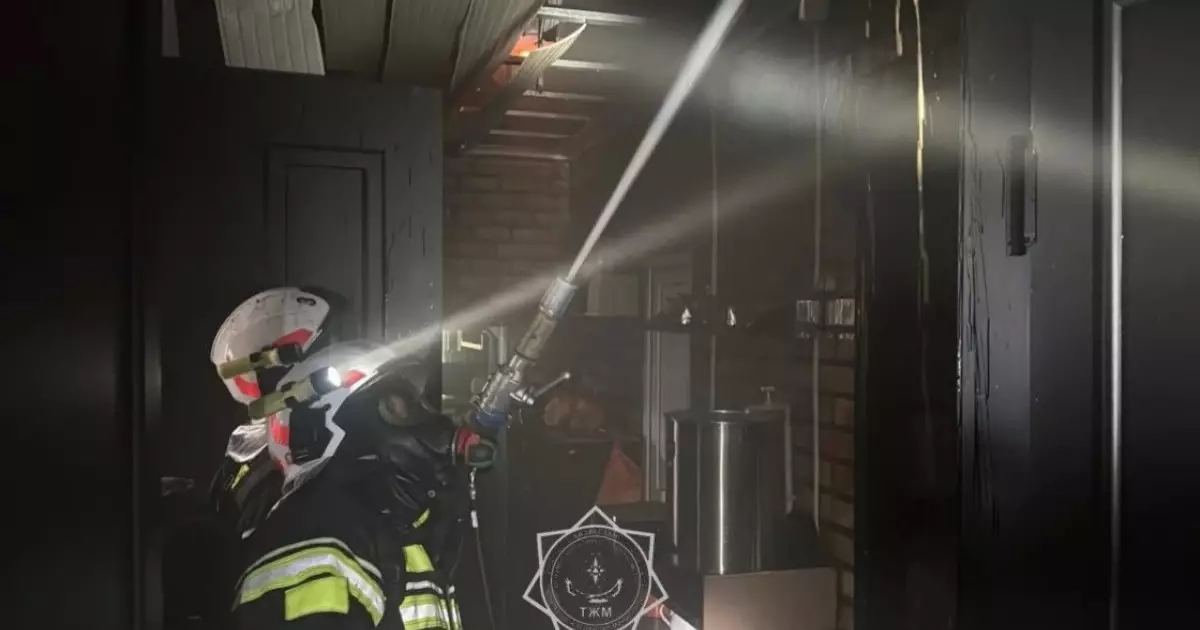  Шымкентте дәмхана өртенді 