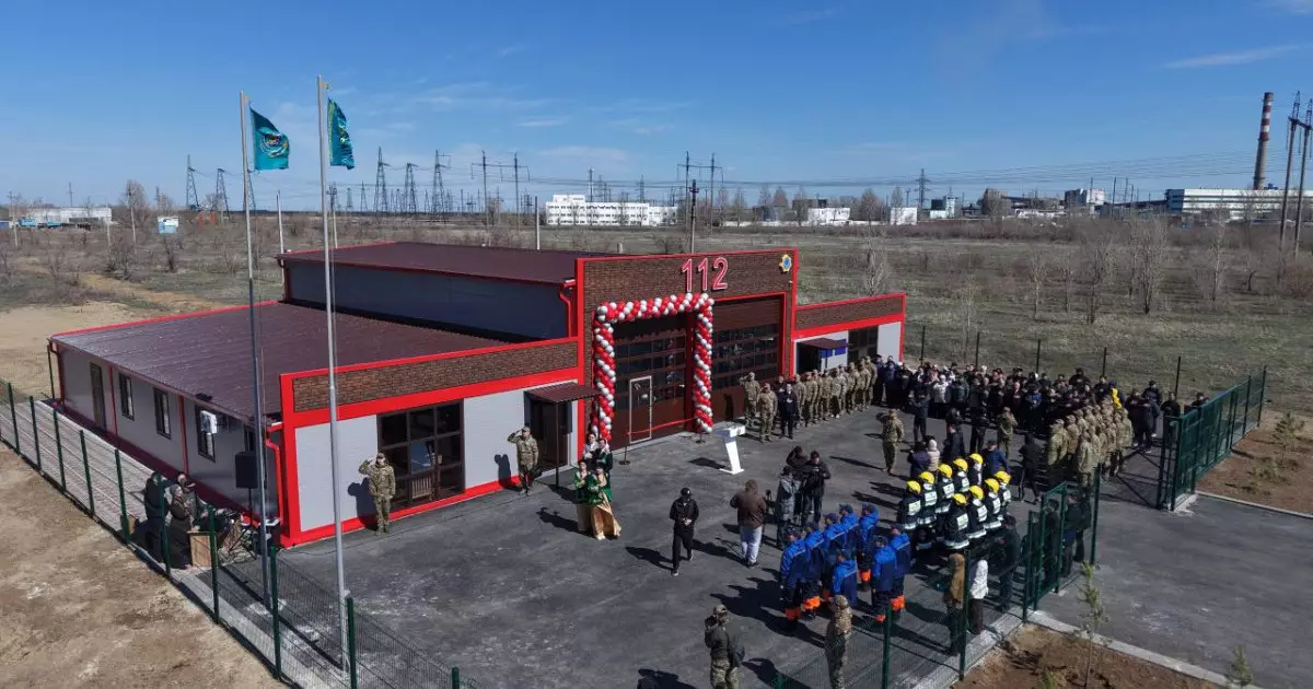  ТЖМ басшысы Солнечный кентінде жаңа өрт сөндіру бекетін ашты 