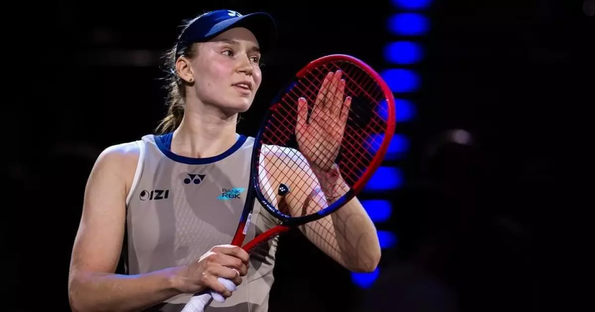   Елена Рыбакина WTA 500 санатындағы турнирде жеңіске жетті   