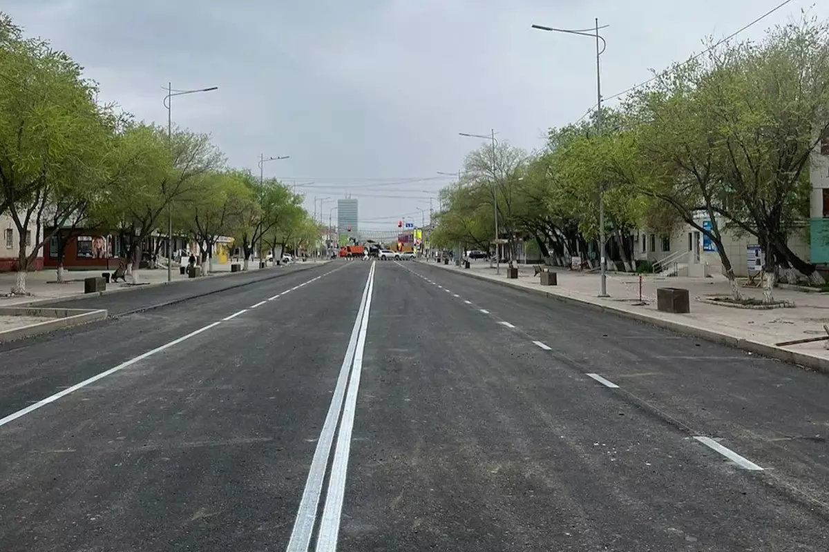 В Атырау временно открыли участок улицы Абая