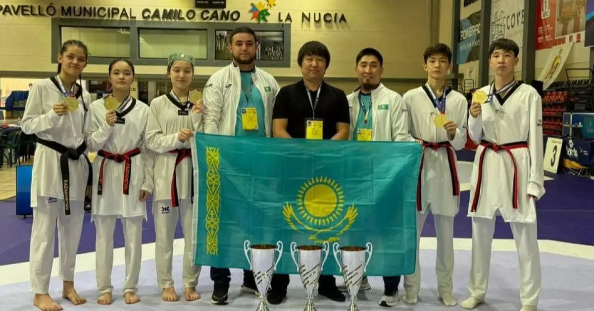  Таэквондошылар Испаниядағы турнирде 4 медаль жеңіп алды 