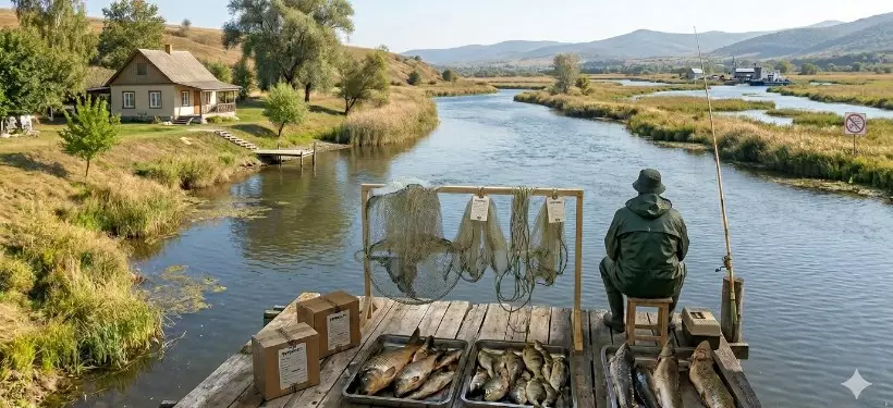 Абай облысында заңсыз балық аулау дерегі тіркелді