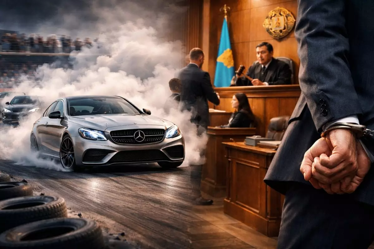 Шымкентте  дрифт жасаған жүргізуші бес тәулікке қамалды