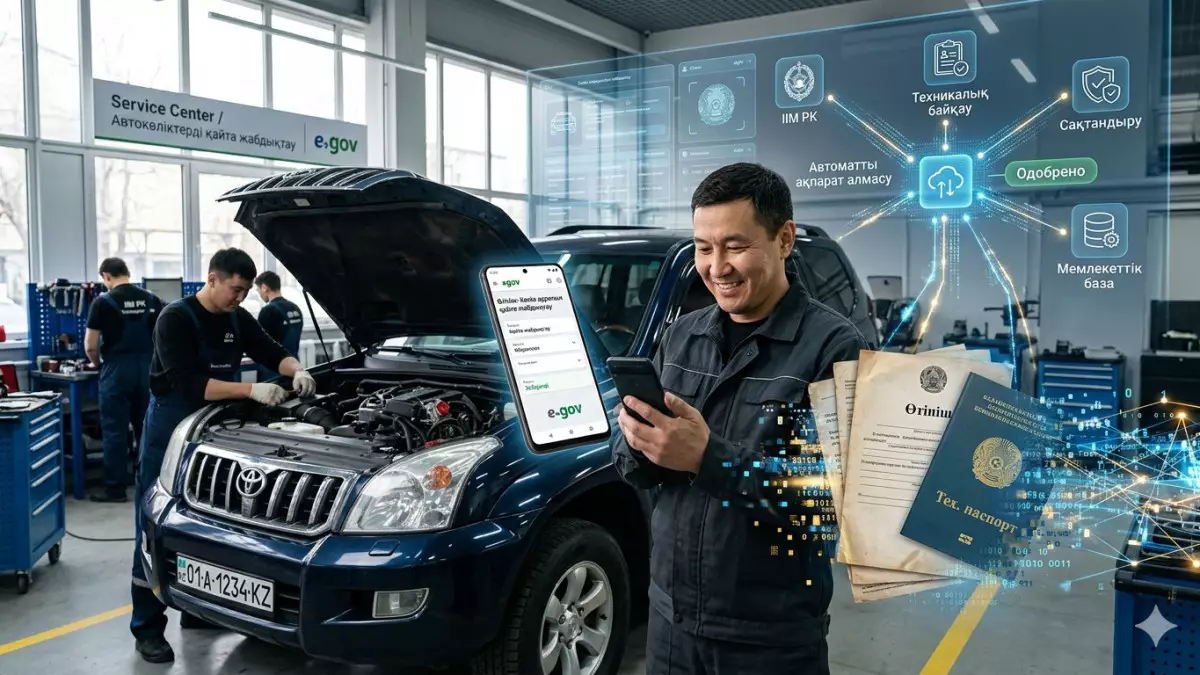 Переоборудование авто в Казахстане упростят: бумажные справки заменит цифровая система