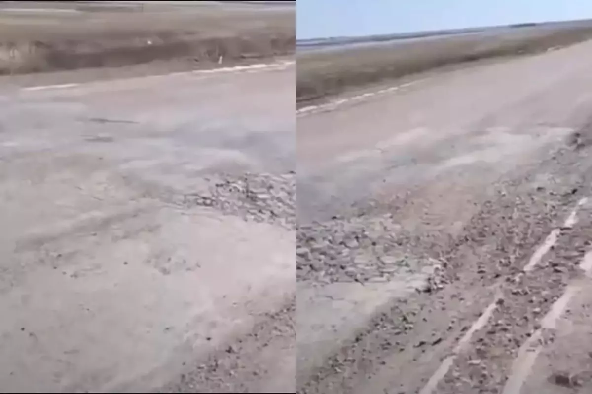 Қостанайда шұрық-тесік жолдың кесірінен көлікке зақым келген