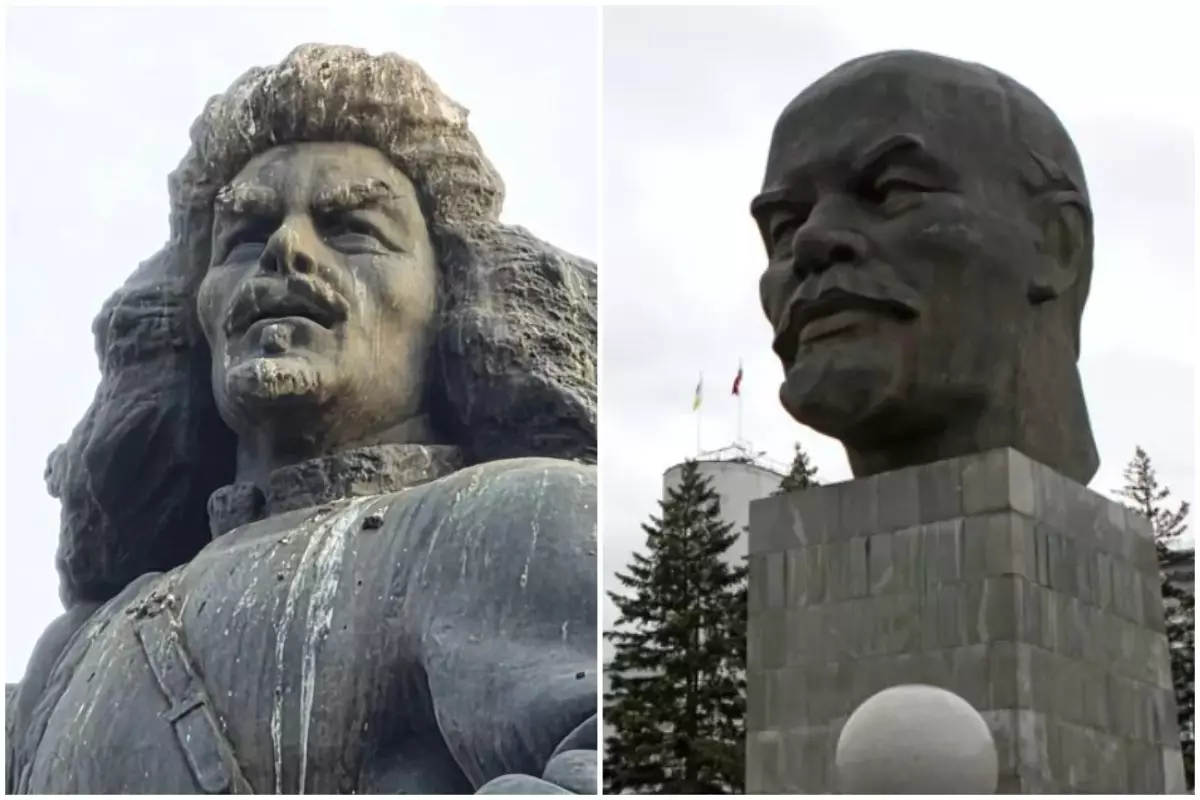 В Алматы обсуждают памятник Амангельды Иманову с лицом Ленина