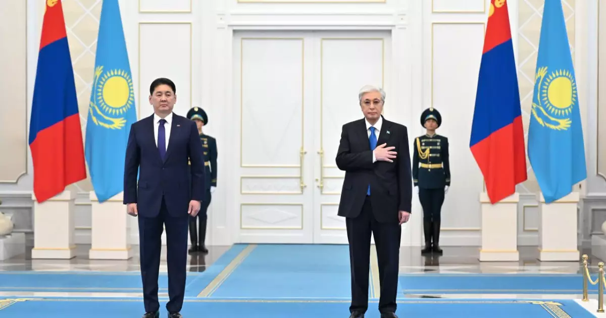   Ақордада Моңғолия президентін салтанатты қарсы алу рәсімі өтті   