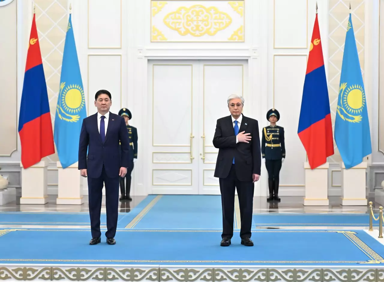 Ақордада Моңғолия Президентін салтанатты қарсы алу рәсімі өтті