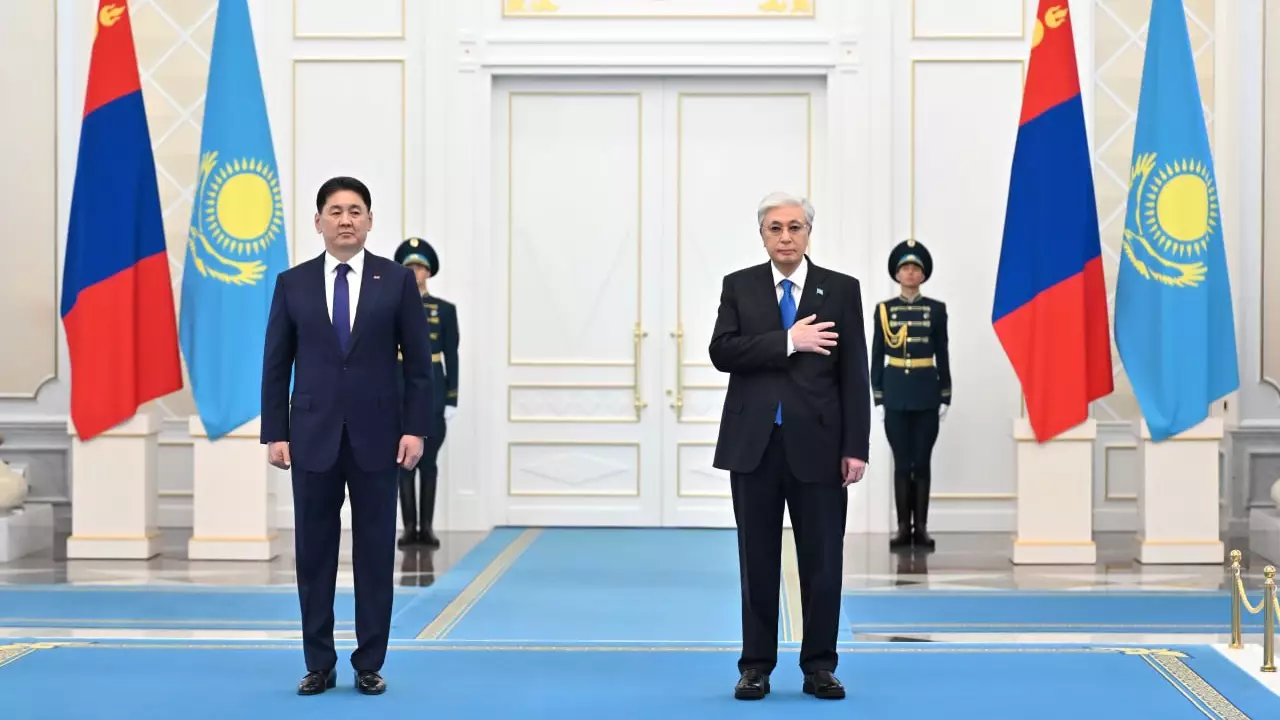 Ақордада Моңғолия Президентін салтанатты қарсы алу рәсімі өтті 