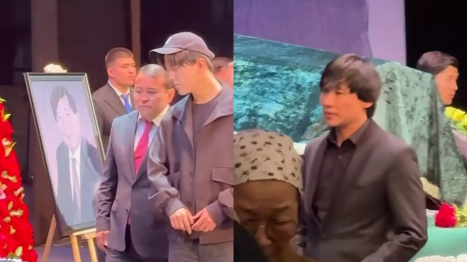 Қайрат Нұртас пен Димаш Құдайберген ұлы ақынмен қоштасу рәсімінде төбе көрсетті (ВИДЕО)