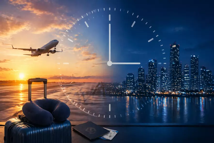 Смена часовых поясов из-за перелёта: советы туристам, как быстро справиться с джетлагом