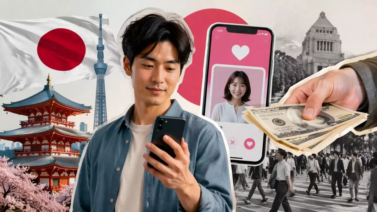 Жапония танысуға беттеген бойдақтарға 125 доллардан таратып жатыр