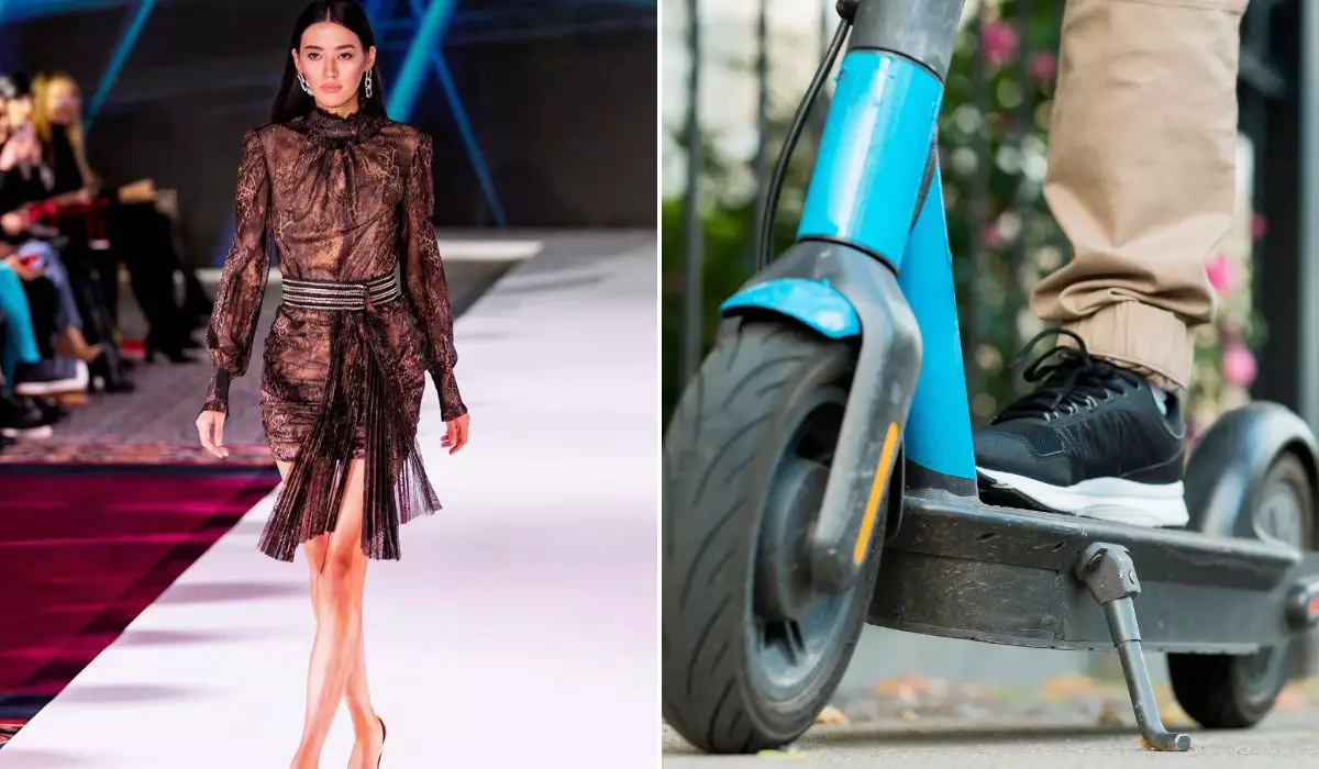 Қазақстандық модельді самокат қағып, ол сән көрсетіліміне бара алмай қалған