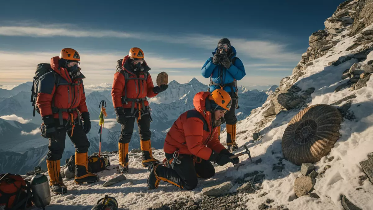Эверест был дном океана: что находят на вершине мира