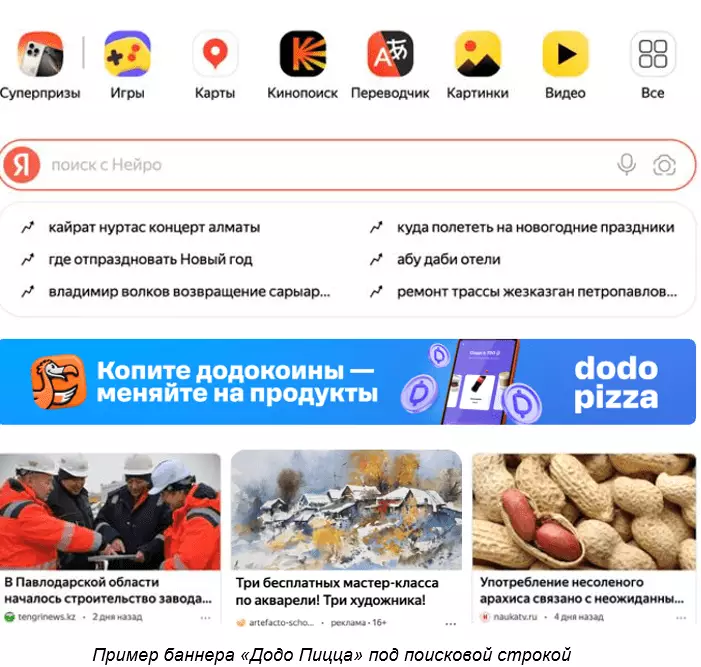 «Додо Пицца» в Казахстане увеличила брендовый поиск после кампании в Яндексе