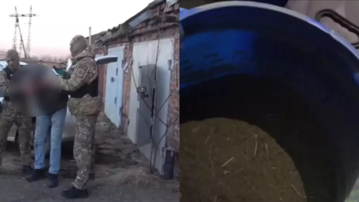 93 кг марихуаны нашли в бочках в гараже у жителя Усть-Каменогорска