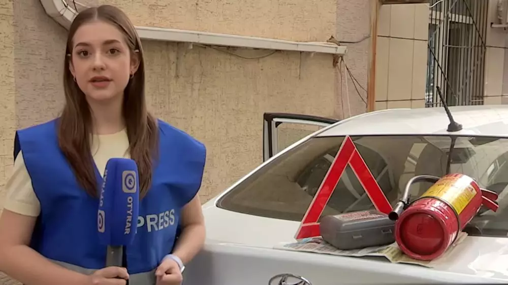 В Шымкенте водителей массово штрафуют за отсутствие аптечек и огнетушителей