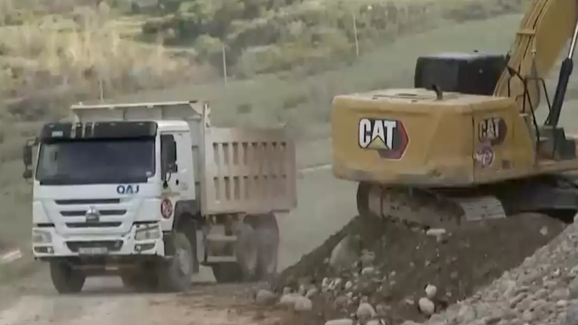 Қайыңды көліне апаратын жол салынып жатыр