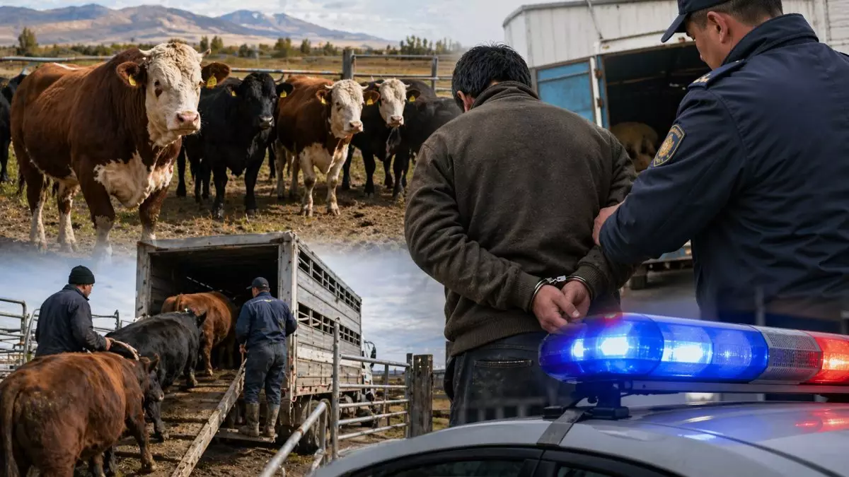 Жетісуда 39 бас асыл тұқымды ірі қараны ұрлаған бақташы ұсталды