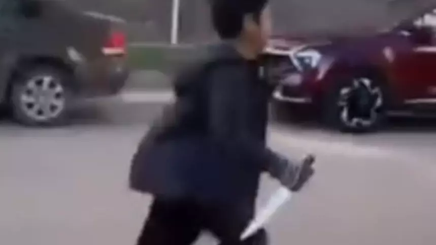 Астанадағы шулы видео: 6 жасар бала көшеге үйінен пышақ алып шыққан