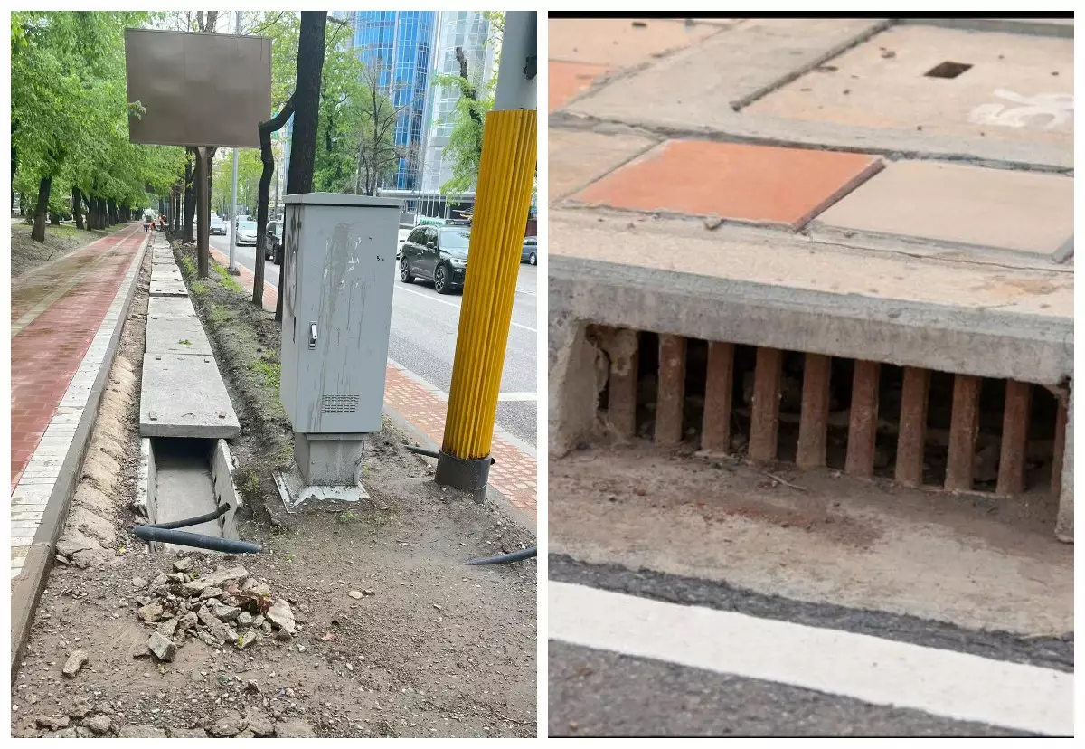 "Қоқыс жиналып, ағаштар қурайды”: Алматылықтар қаладағы арықтардың бетін жауып жатқанына наразы болды