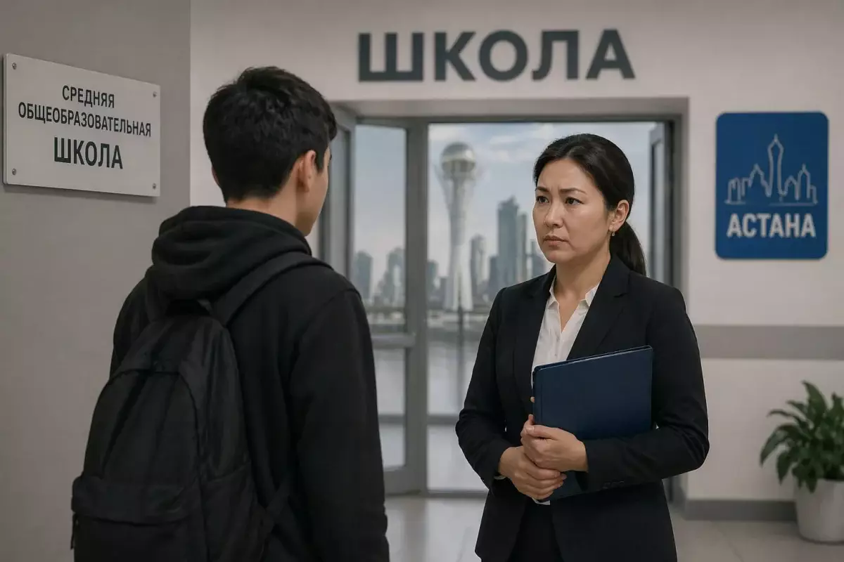 Подросток избил сотрудника школы в Астане