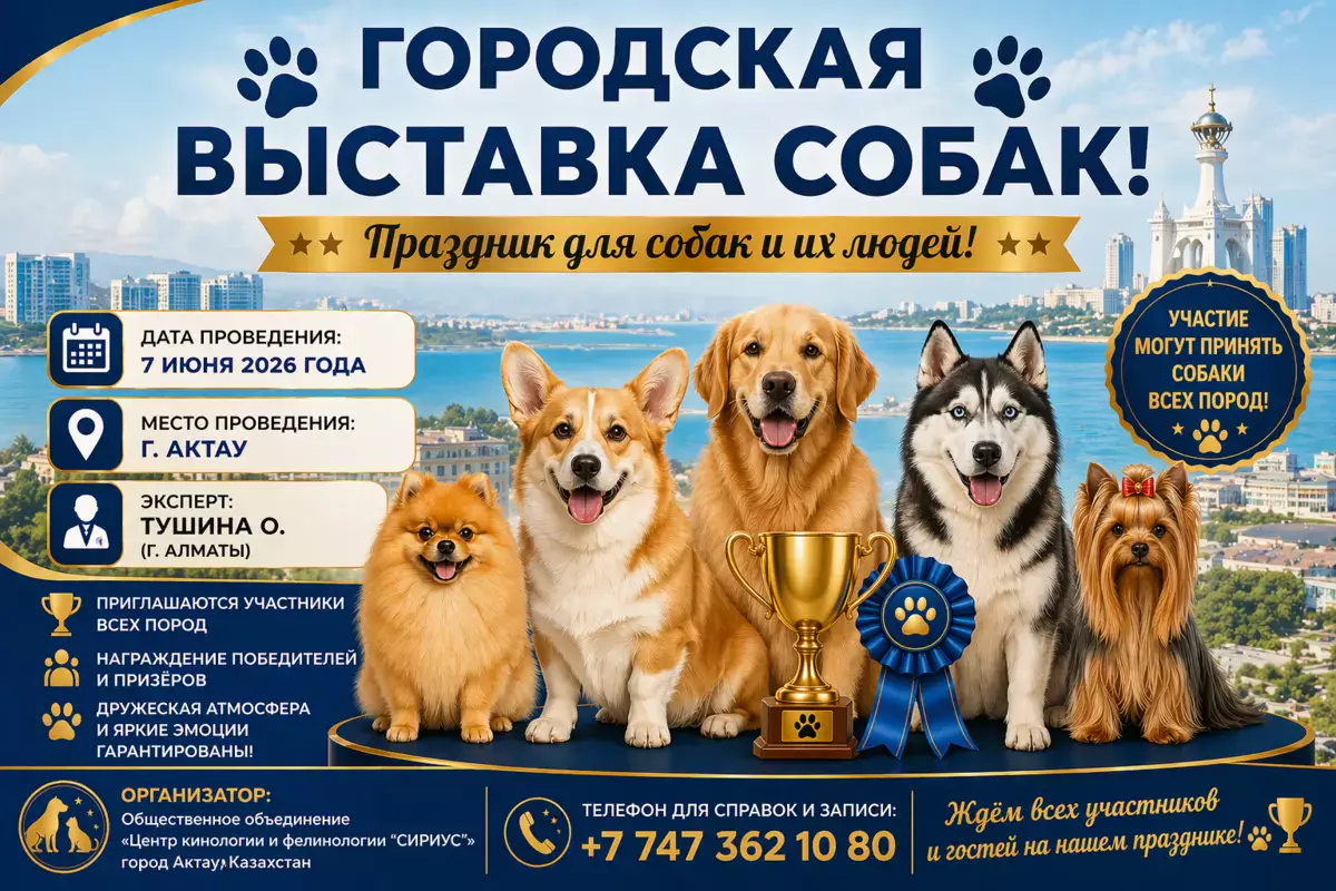 Городская выставка собак! - новости на Lada.kz 22.04.2026
