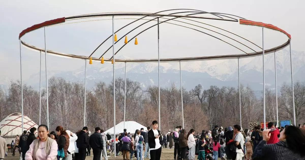  Самый большой шанырак: в Алматы в дни Наурыза установлен мировой рекорд 