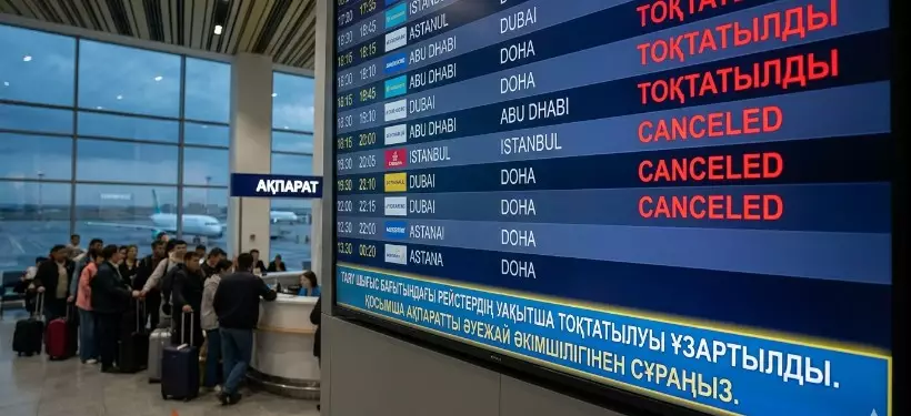 Таяу Шығыс бағытындағы рейстердің уақытша тоқтатылуы ұзартылды