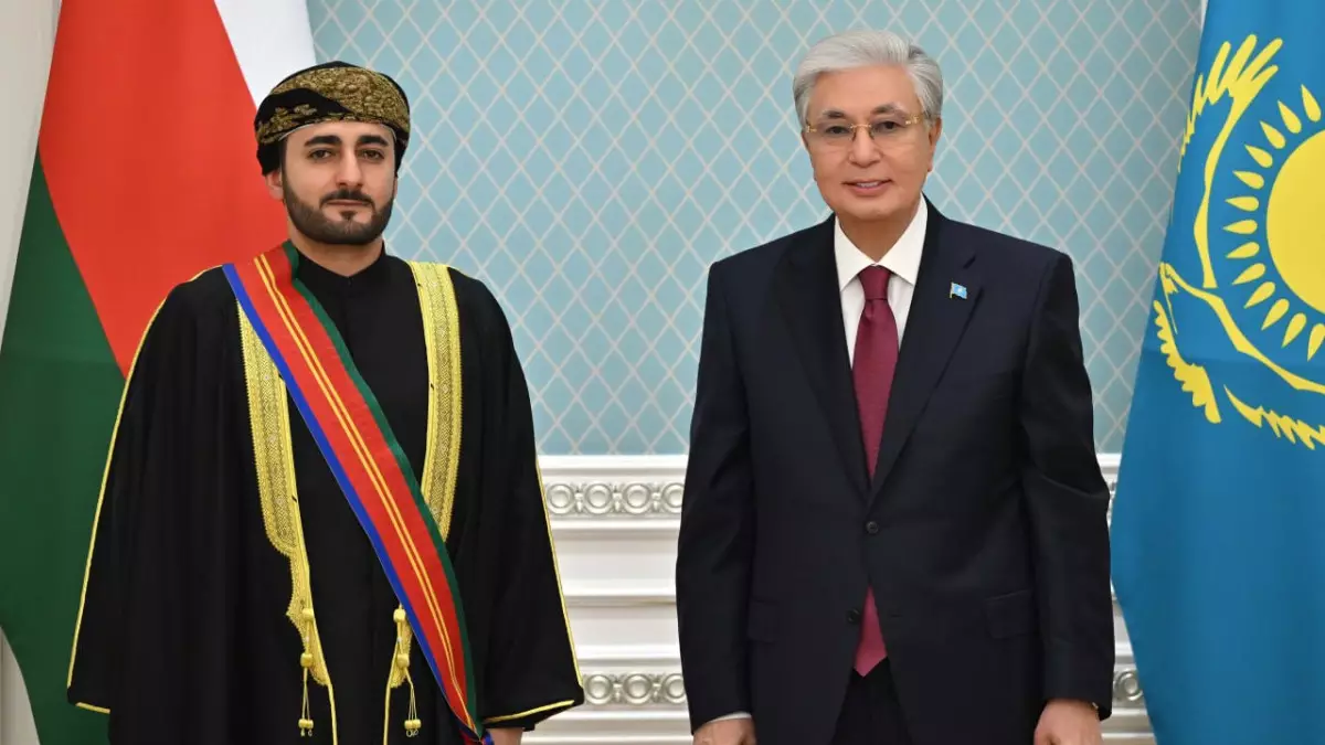 Токаев наградил заместителя Премьер-министра Омана орденом «Достық»